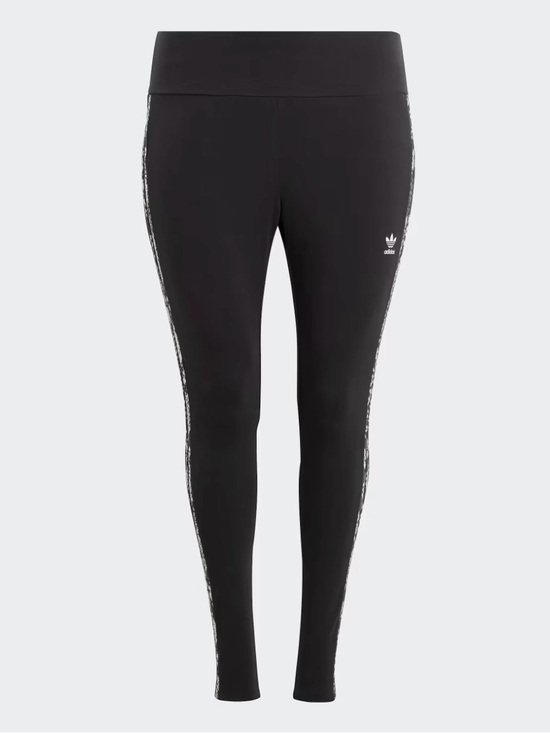 adidas Originals Denim - Adidas - Women's 3-Stripes Print Leggings (Plus Size)